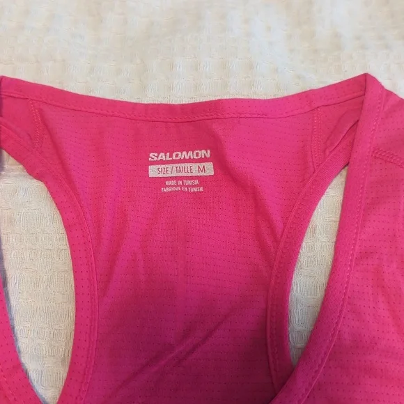 HOT pink Salomon Running tank - Picture 5 of 6